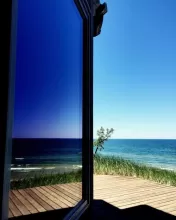 Lakefront property window cleaning